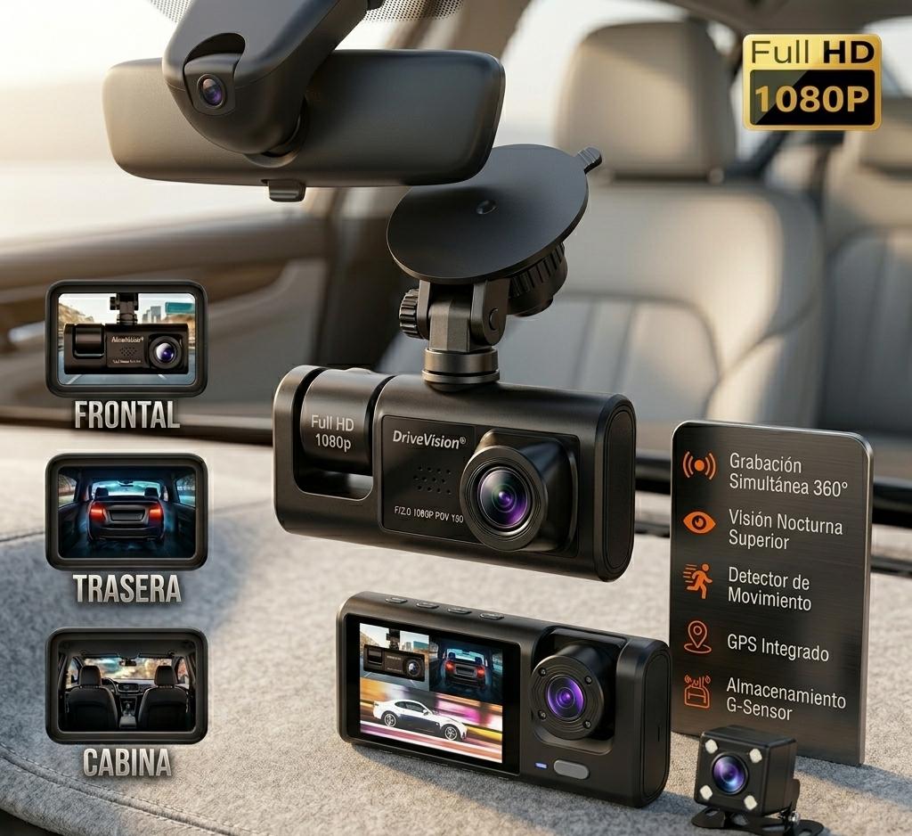 Camara para auto 3 en 1. DriveVision®
