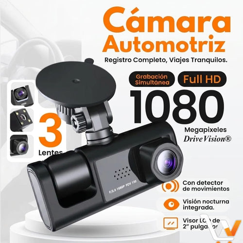 Camara para auto 3 en 1. DriveVision®