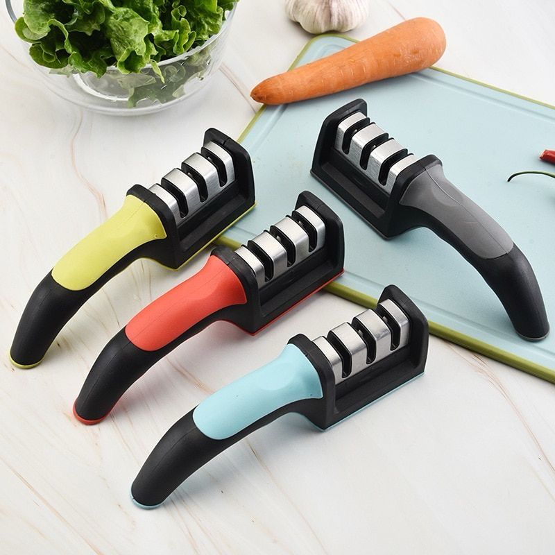 AFILADOR DE CUCHILLOS MANUAL CON MANGO ERGONÓMICO