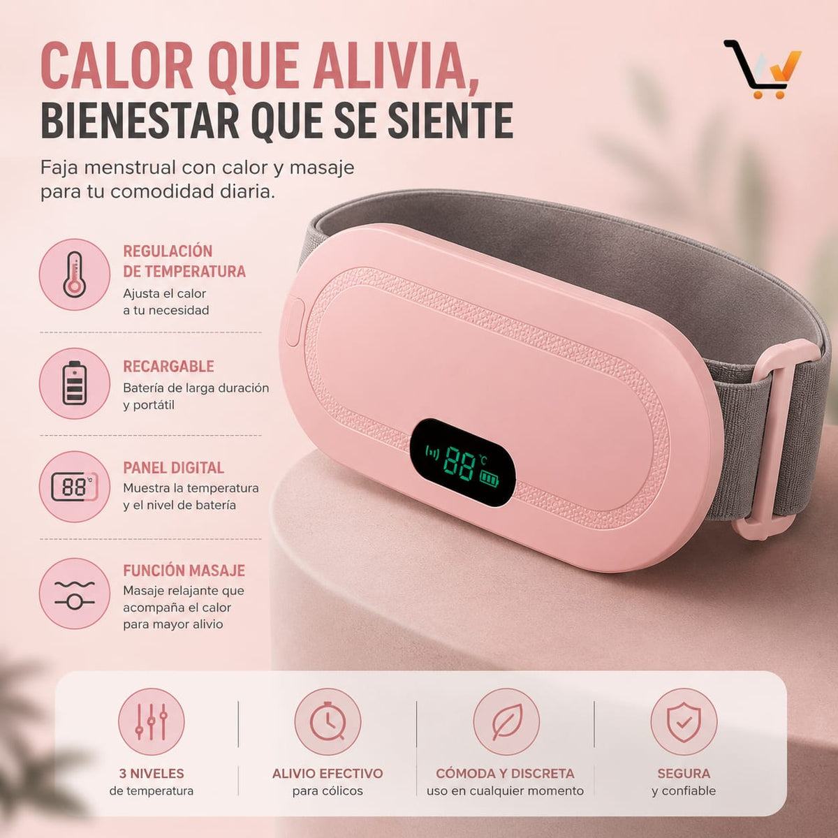 FAJA PARA COLICOS MENSTRUALES