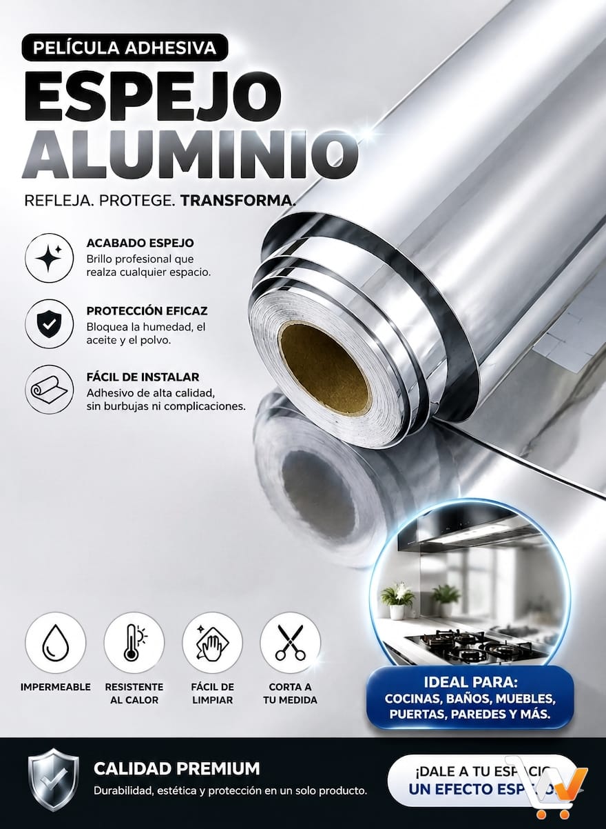 Papel Para Vidrio Efecto Espejo